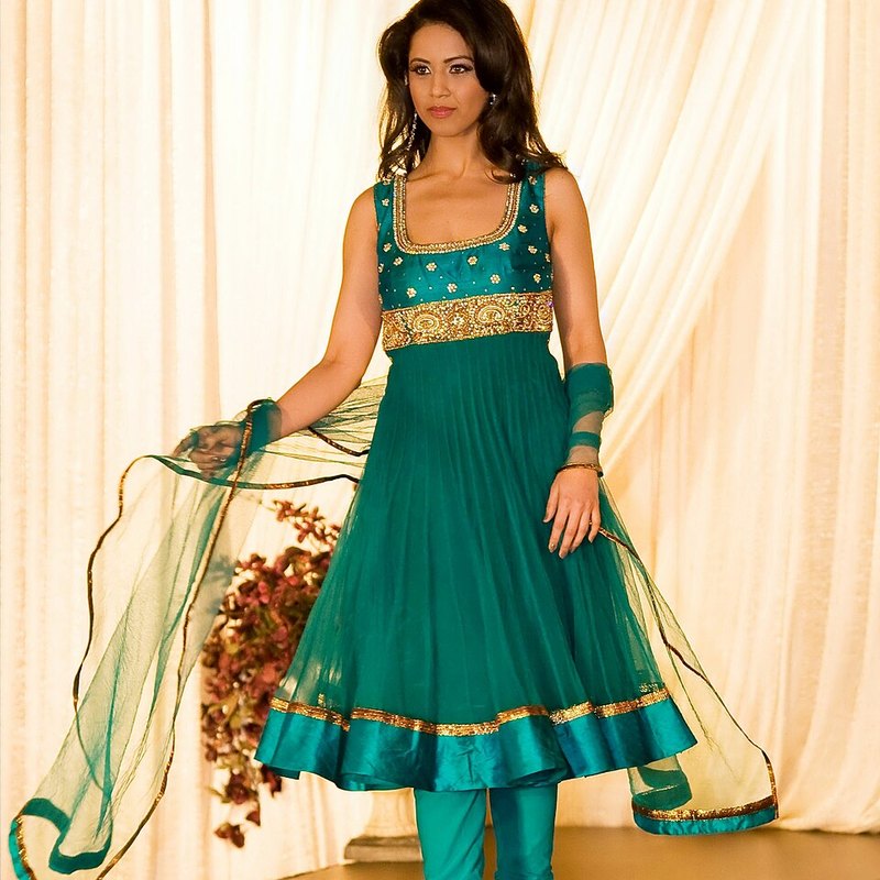 Hand Block Print Anarkali Kurta